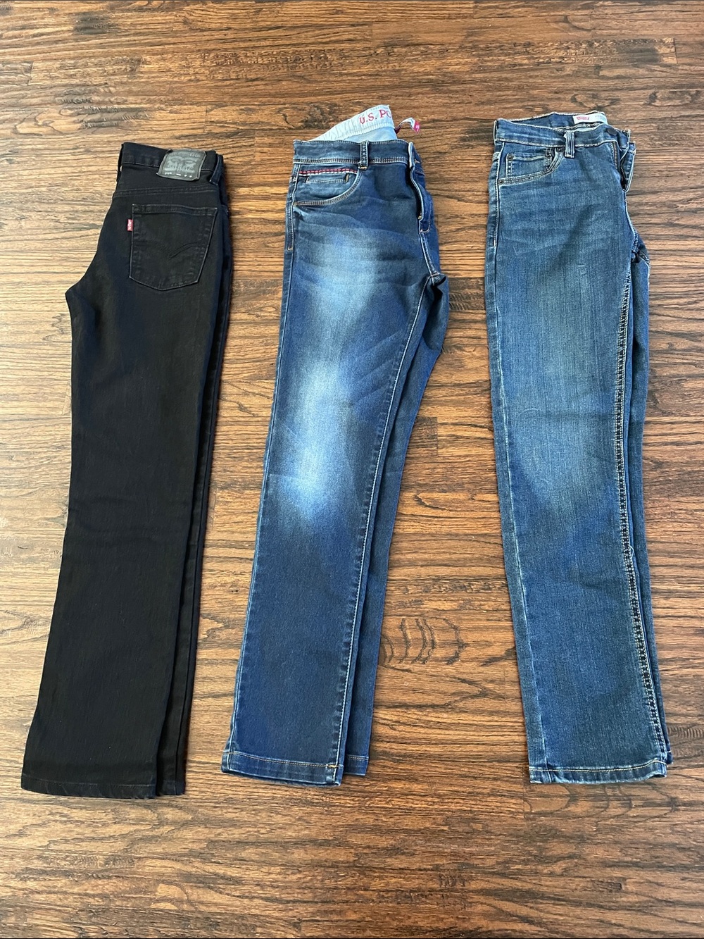 Levi's Men's Jeans Trio - Black and Two Blue Slim/ Straight Styles